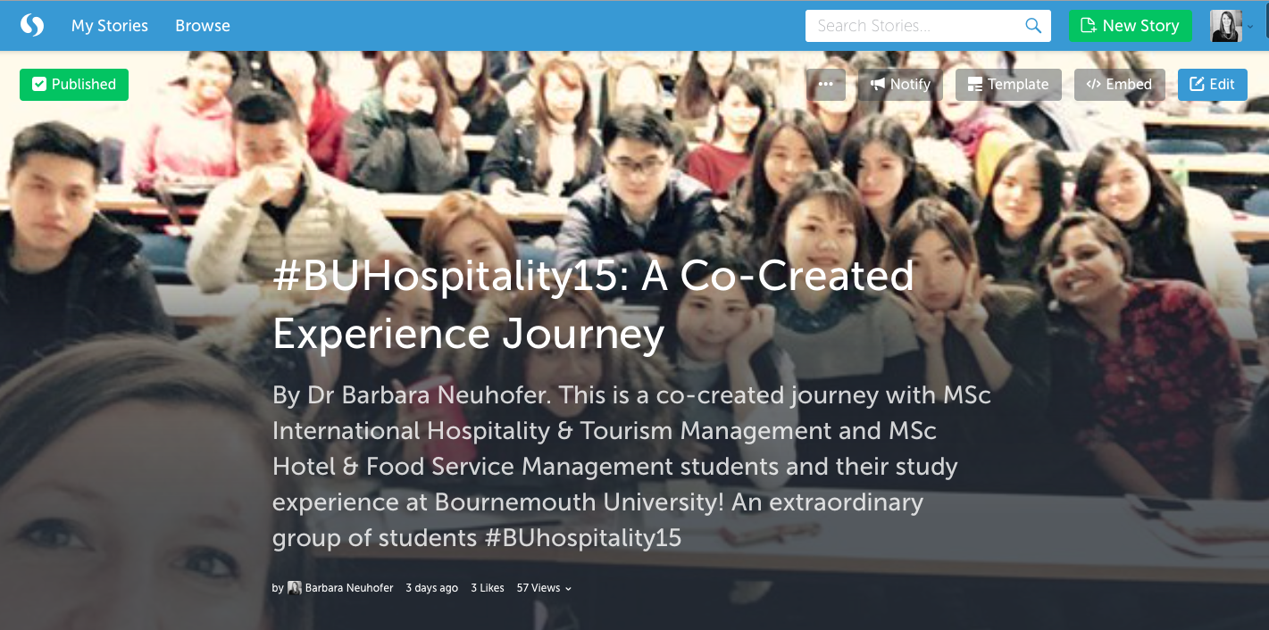 Co-Creating Student-Teacher Class Experience #BUHospitality15